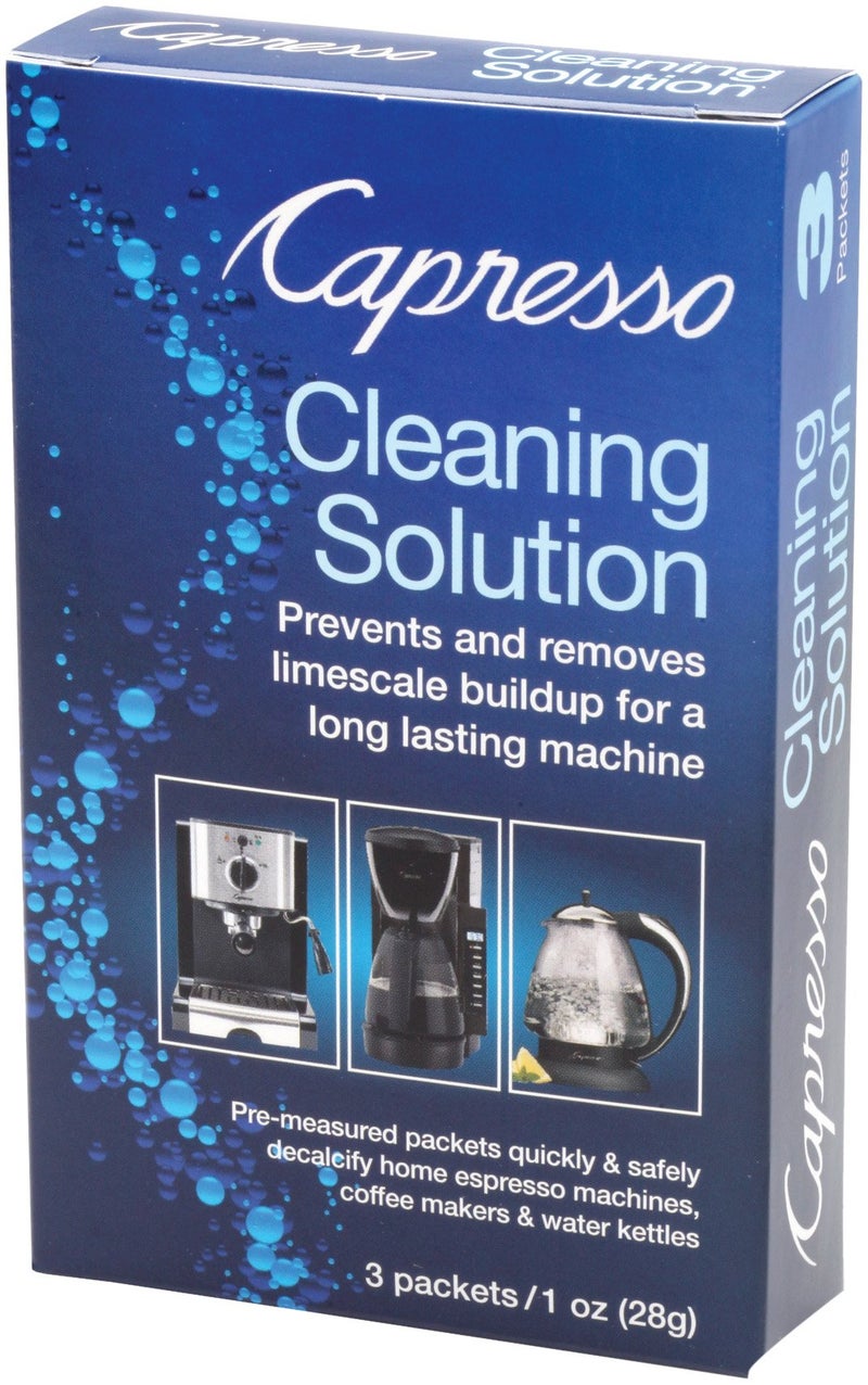 Capresso 640.13 Cleaning Solution 3 packets 1 oz (28g) (Packaging may vary) Blue Small - Image 1